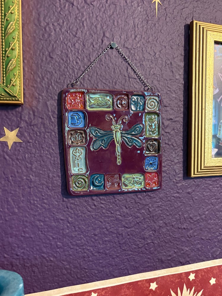 Image of Whimsy Dragonfly Wall Hanging #1