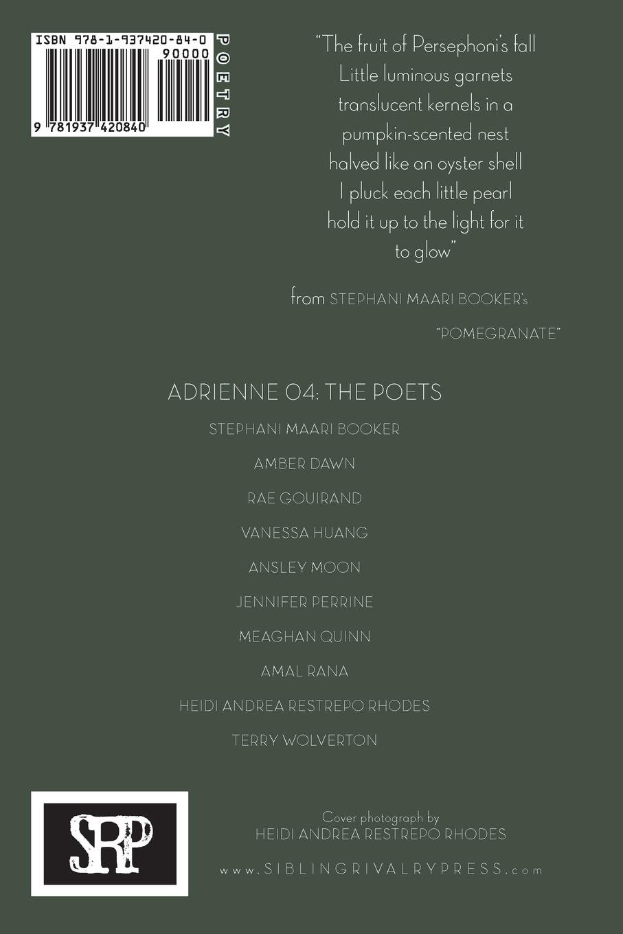 Adrienne Issue 04: A Poetry Journal of Queer Women
