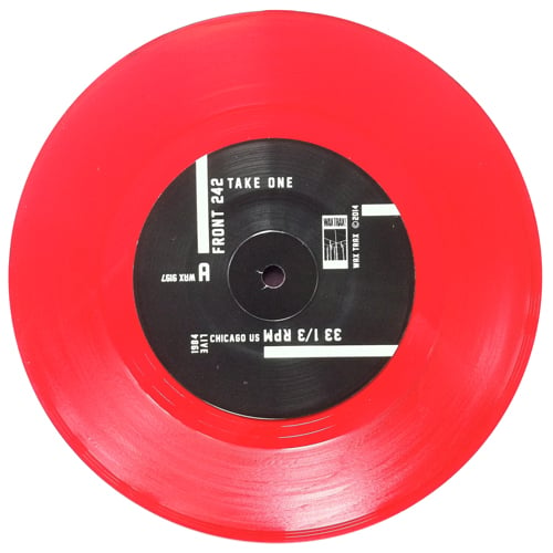 FRONT 242- Take One 7"/ Red Vinyl LIMITED #500