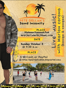 Image of PETE DELLAN'S SAND INSANITY OCT 5 @ MATHESON HAMMOCK PARK