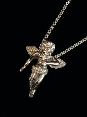 Image of Cross / Angel - silver tone