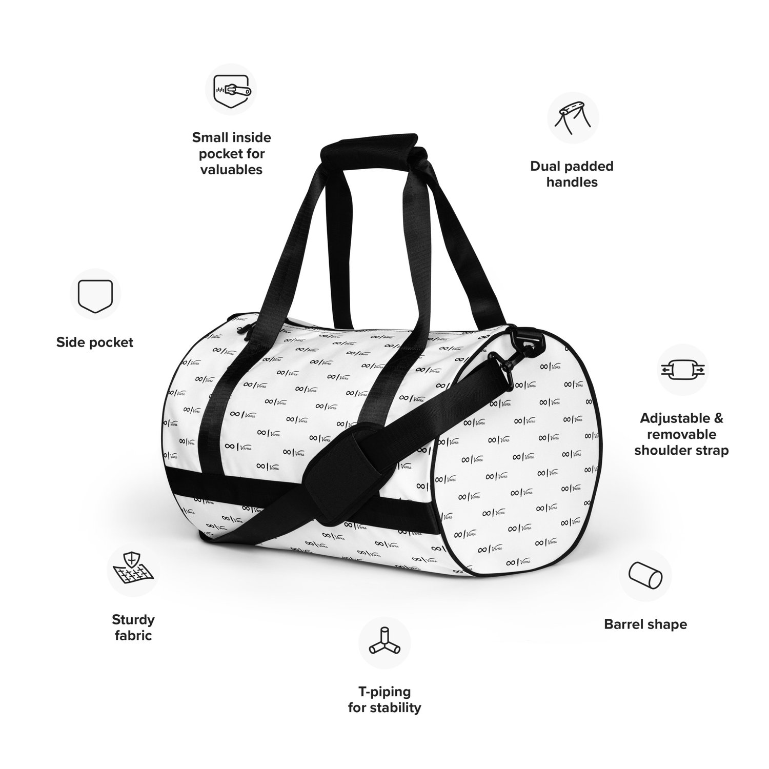 Image of VARNA® - All-over print gym bag