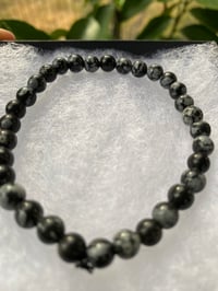 Image 4 of Snowflake obsidian 6mm