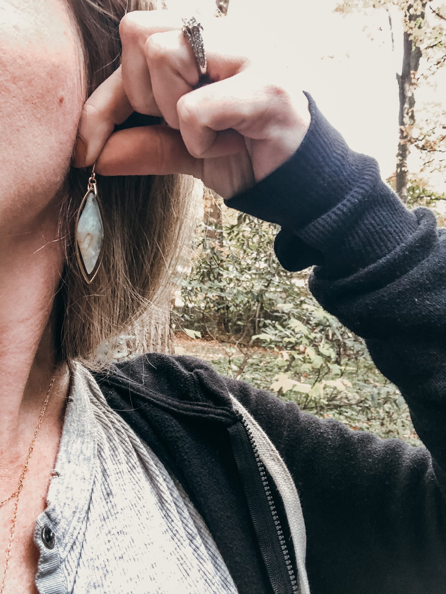 Image of Amazonite Leaf Dangles