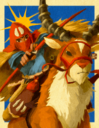 Ashitaka (Princess Mononoke) Print 