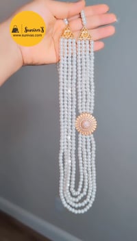 Image 4 of Rinzin_American Diamond Pearl Chandra Haar Necklace Only