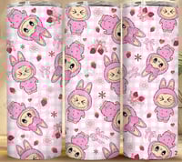 Labubu strawberry 20oz tumbler