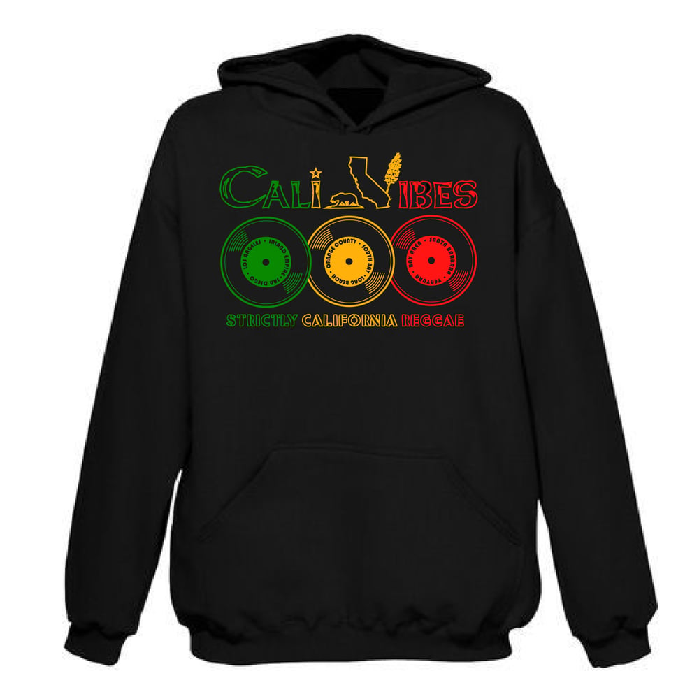 Image of Strictly California Reggae Black Hoodie