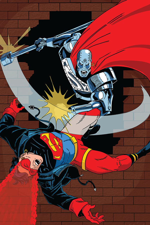 Image of Superboy v. Steel Print