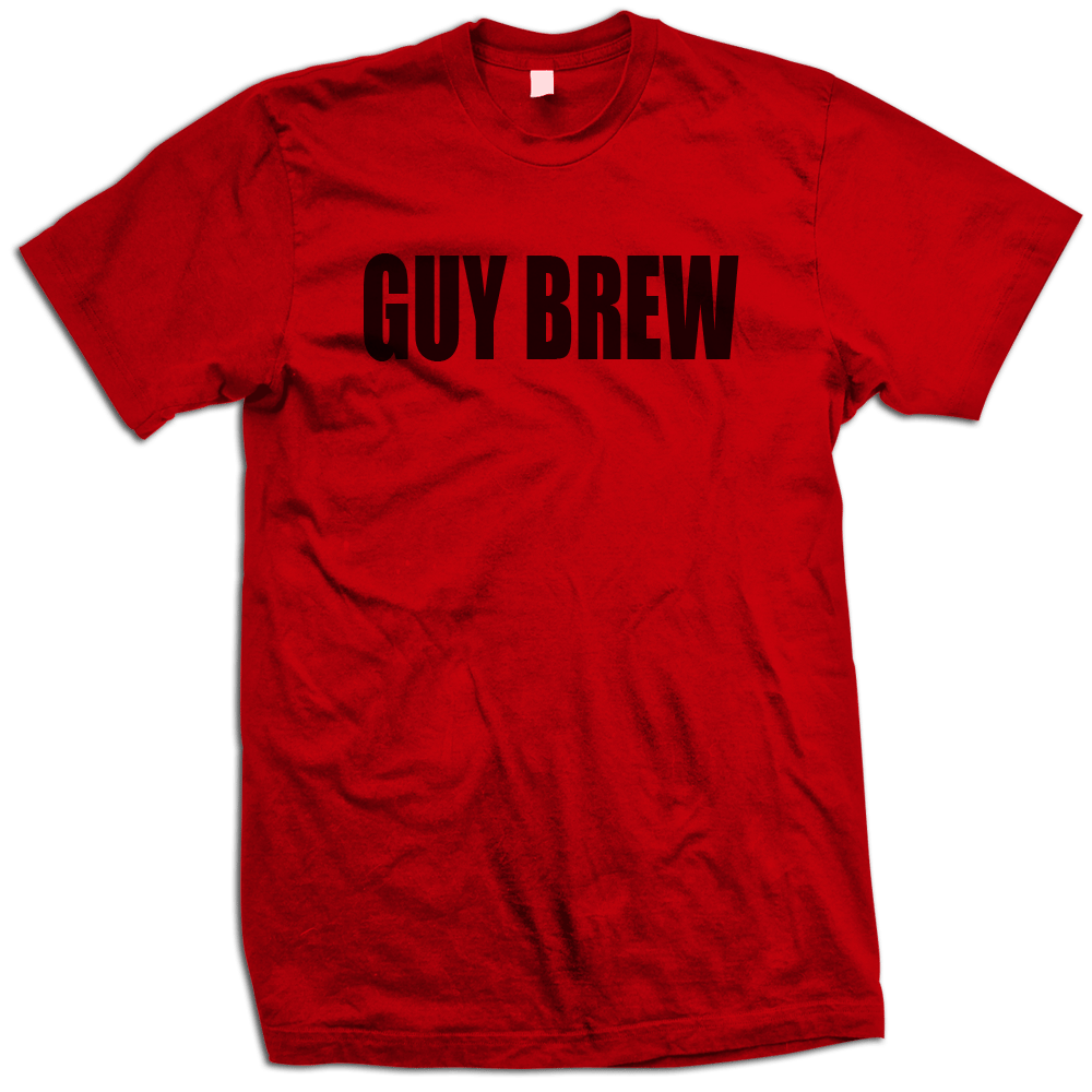 Image of "GUY BREW" T-shirt (Red)