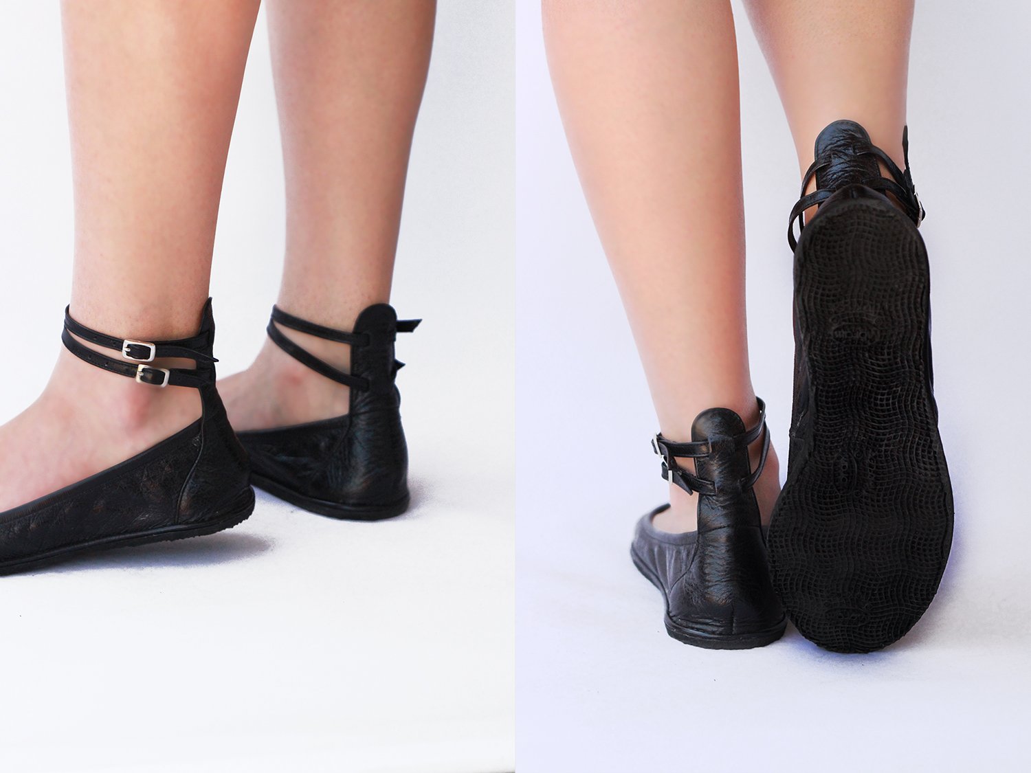 Ballet flats - Two ankle straps | The Drifter Leather handmade shoes