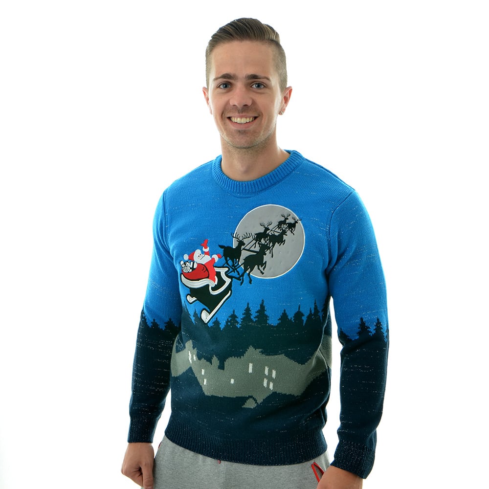 Mens light on sale up xmas jumpers