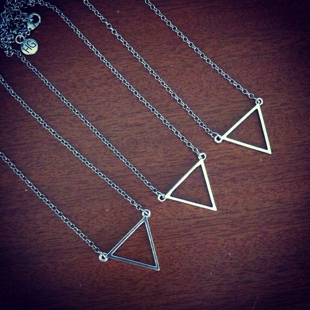 Triangle drop necklace / Hunter Gatherer Jewellery
