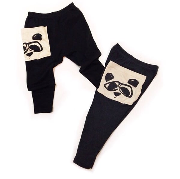 Image of Panda drop crotch pants