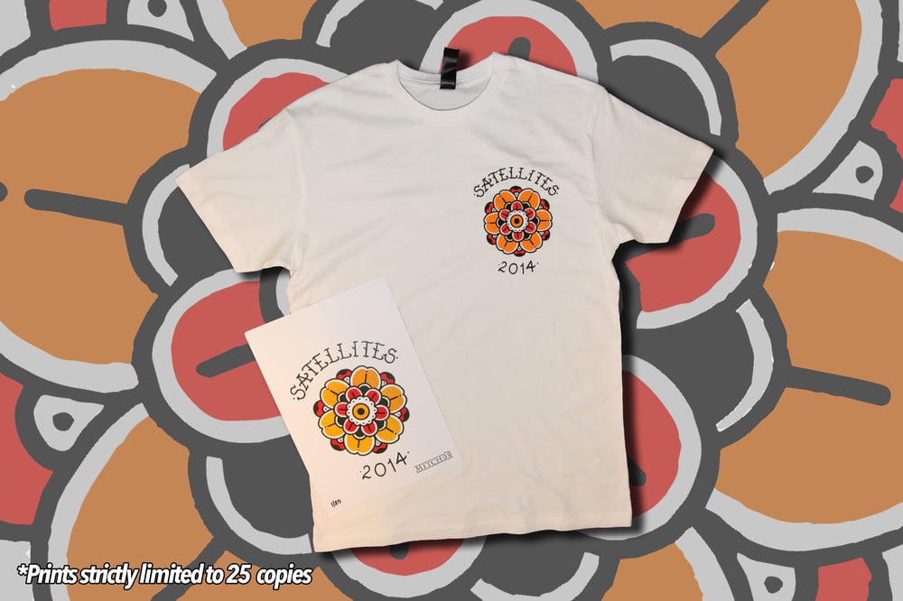 Image of White "Flower" Shirt + Limited Print Bundle