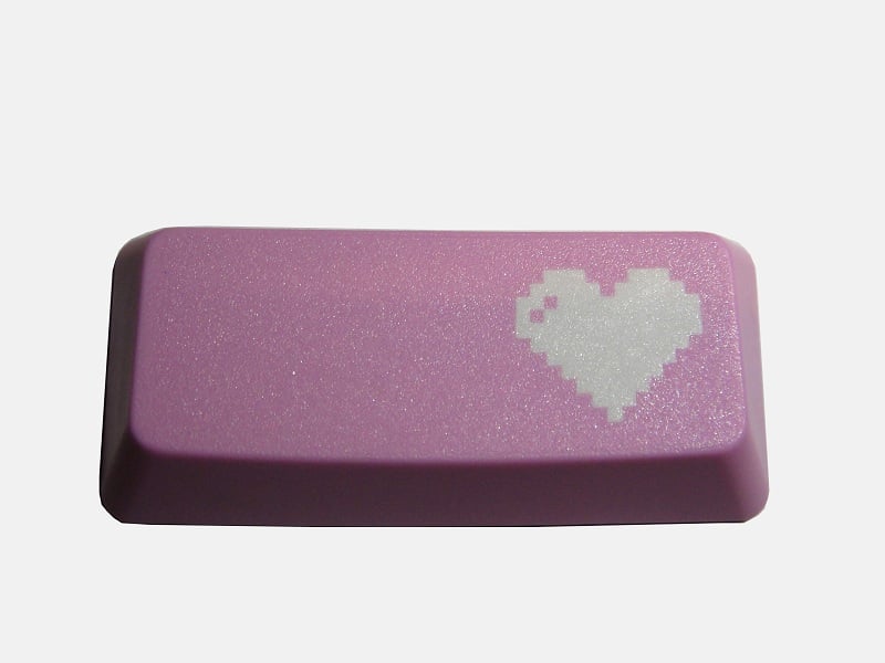 Image of 8-bit Heart Enter Keycap[Pink Edition]