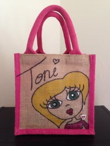 Image of Personalised Small Jute Bag