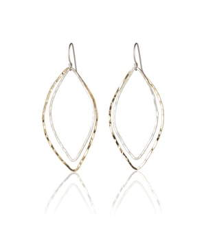 Image of Double Almond Earrings