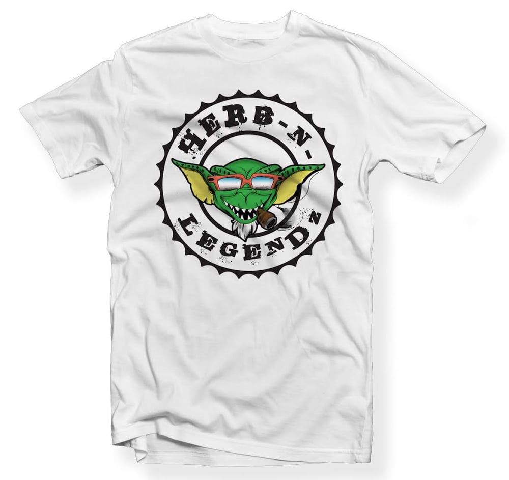 Image of herb n legendz logo tee