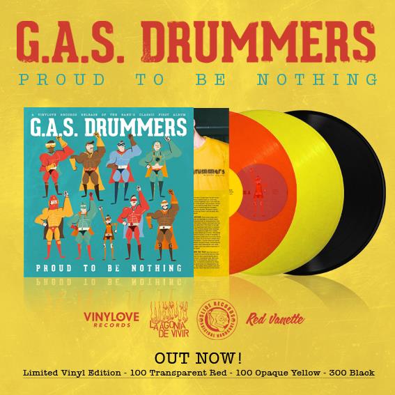 Image of LADV32 - G.A.S. DRUMMERS "proud to be nothing" Lp REISSUE