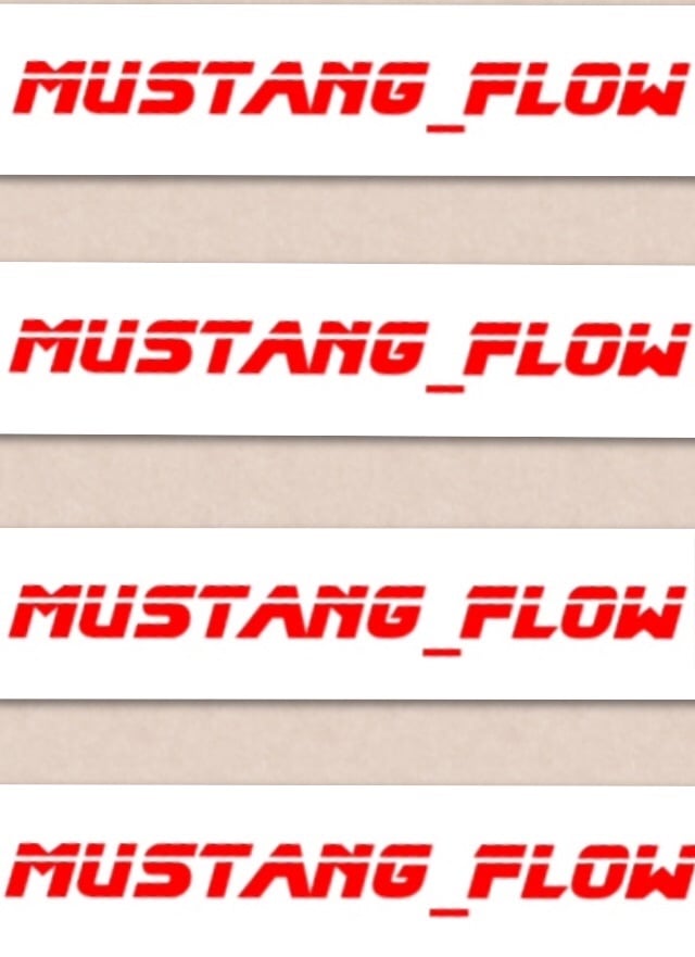 Windshield banner Mustang_flow