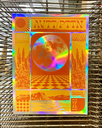 AVTT/PTTN The Avett Brothers and Mike Patton Rainbow Foil Poster: Austin, TX 