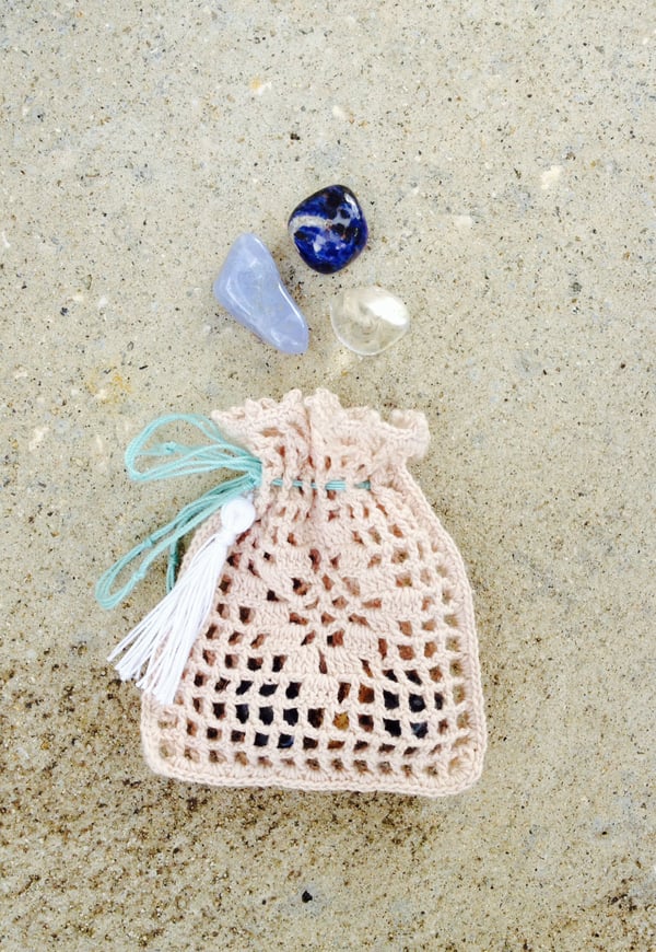 Image of Crochet Pouch Gemstone Kit