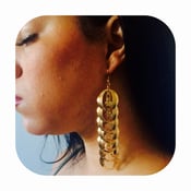 Image of Chain link drop earrings