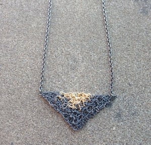 Image of Double triangle Necklace - short