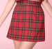 Image of Charli Red Tartan Mini Skirt (SKIRT ONLY)