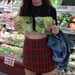 Image of Charli Red Tartan Mini Skirt (SKIRT ONLY)