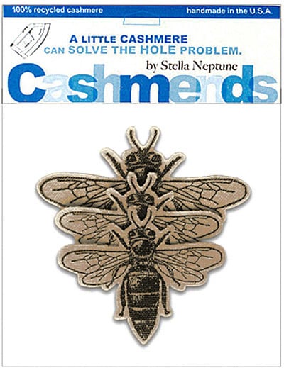 Image of Iron-On Cashmere Bees - Camel