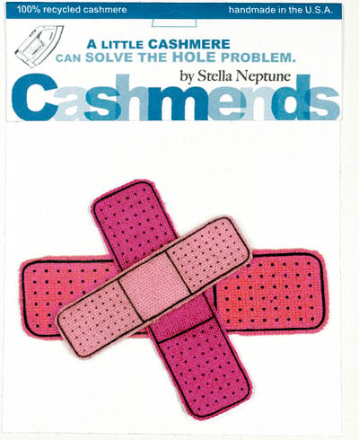Image of Iron-on Cashmere Band-Aids - Triple Pink