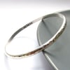 Personalised Slim Silver Bangle