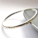 Personalised Slim Silver Bangle