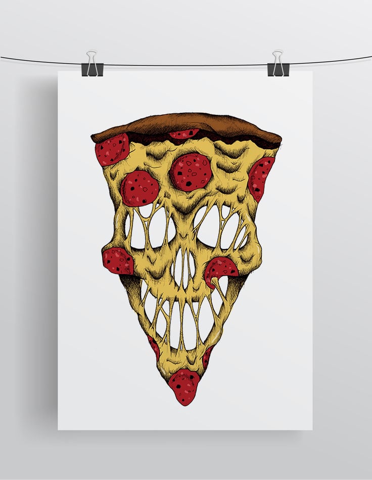 Image of A3 Pizza Print