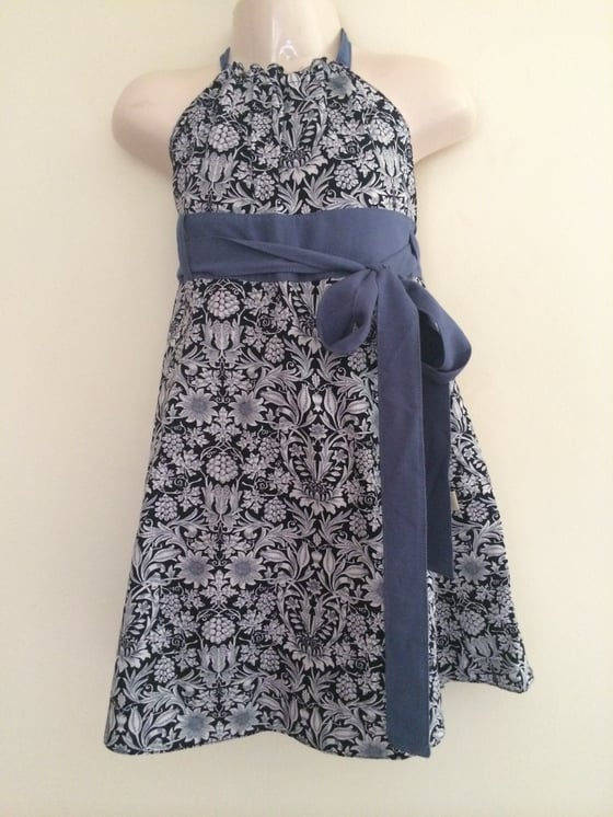 Image of Blue and Maroon Reversible Dress