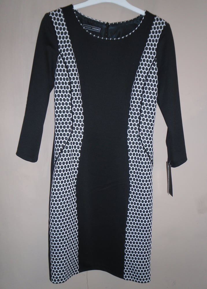 Image of Arggido Black & White Spot Dress
