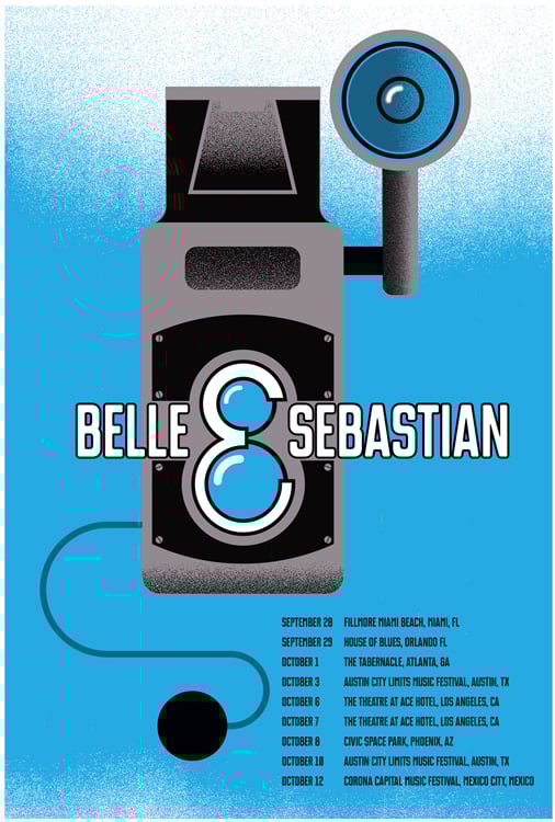Image of Belle & Sebastian 2014 Tour Poster