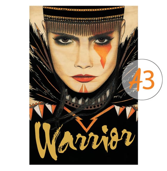 Image of Warrior - embellished (A3)