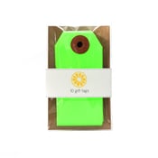 Image of Neon Green Gift Tags