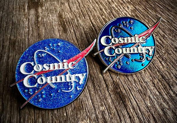 Image of COSMIC COUNTRY LOGO PIN DROP