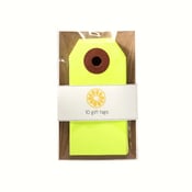 Image of Neon Yellow Gift tags