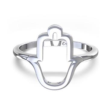 Image of Hamsa Outline Ring