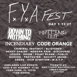 Image of FYA Saturday Ticket 