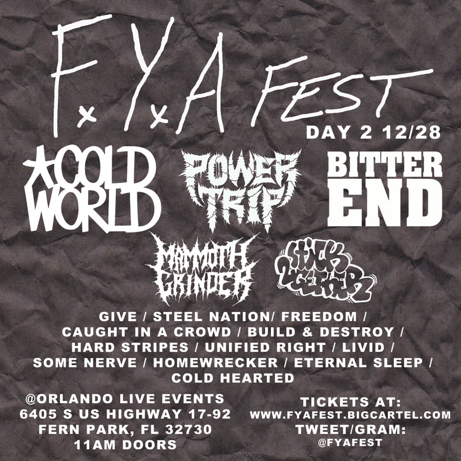 FYA FEST — FYA Sunday Ticket