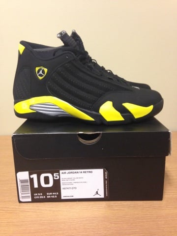 Image of Jordan 14 (XIV) Thunder size 10.5