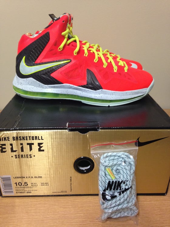 Image of Nike LeBron X Elite "Crimson" Size 10.5