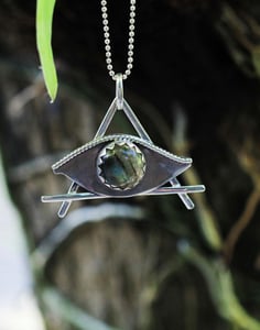 Image of Sterling Silver and Labradorite Necklace
