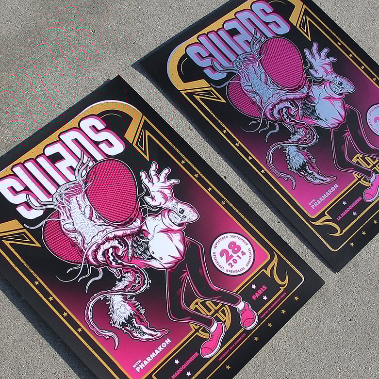 【激レア】地獄めぐり ポスター Bonze Adventure TAITO Swans Gig Poster / Zombie Yeti